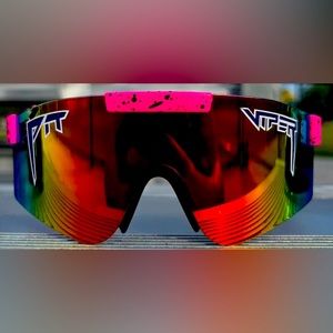 Pit Viper Hot Pink Radical Mens Kids Pit Vipers Polarized Sunglasses